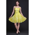 thumbnail image 3 of Bimba Robe Soleil Mini Teinture sur Nœuds pour Femmes à Taille Smockée Imprimée Tenue de Fête d'Été pour les Vacances - Grand, 3 of 5