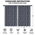 thumbnail image 2 of Blackout Kids Curtains,Dark Blue Cartoon Unicorn Heart Pattern Childrens Insulated Curtains Set Of 2,Bedroom Essentials,Toddler Room Decor 52"x84", 2 of 5