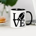 thumbnail image 3 of CafePress - Love Football - 11 oz Ceramic Mug - Novelty Coffee Tea Cup, 3 of 4