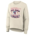 thumbnail image 2 of Women's Fanatics Cream New York Rangers Oversized Vintage Slice Pullover Sweatshirt, 2 of 3