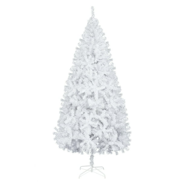 Zimtown White Artificial Christmas Tree, 7ft Premium Unlit PVC Tree
