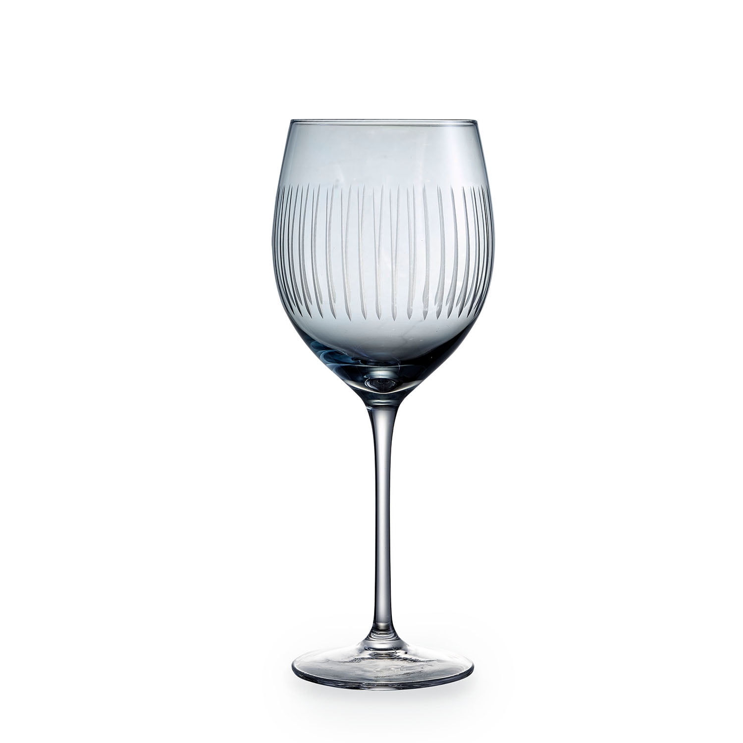 Rainbow Glow Blue Colored Wine Glasses with Stems 16 Ounces, Set of 4