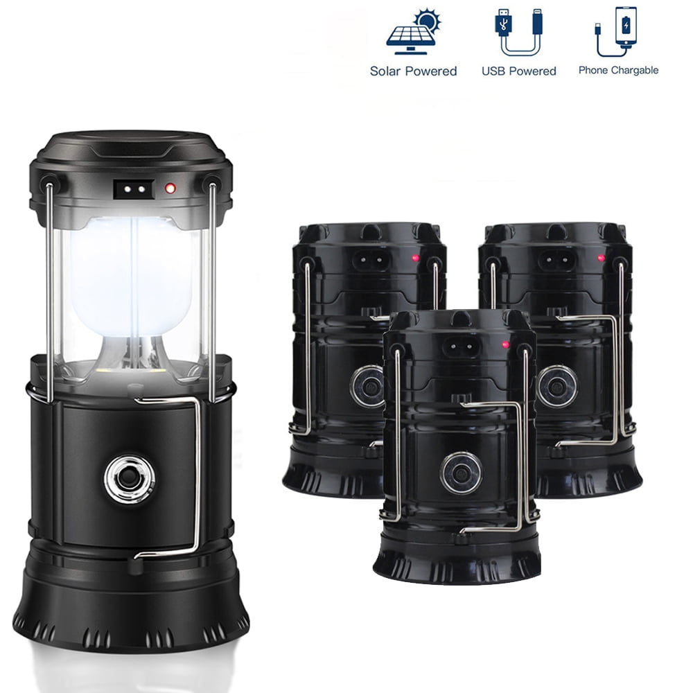 Anfrere Camping Lanterns, 4 Pack Battery Powered Pop Up Hanging Lanterns for Outdoor Camping Hiking, Lanterns for Power Outages, Emergency Survival