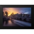 thumbnail image 2 of Claude Castor, Jean 14x11 Black Modern Framed Museum Art Print Titled - Amsterdam - Keizersgracht, 2 of 5