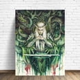 thumbnail image 5 of Pintura de diamante 5D con diseño de príncipe elfo y señor de fantasía, anillo con paisaje forestal con árbol y flores, punto de cruz, mosaico, decoración del hogar, 5 of 5