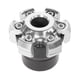 thumbnail image 2 of Par Punta Cabezal Slider Aluminio Plata Moto Decorativos, 2 of 7