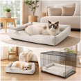 thumbnail image 2 of Leodye 1PCS Water Repellent Fabric Pet Bed with Anti-Slip Dots, All Season Sleeping Mat fors and Small s -19.69x15.75x3.94in, 2 of 7