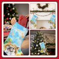 thumbnail image 7 of Sikiie French Bulldog Sunflowers Bubbles Christmas Stockings,18 Inches Christmas Stockings Xmas Hanging Stockings for Family Christmas Decorations & Gifts, 7 of 7