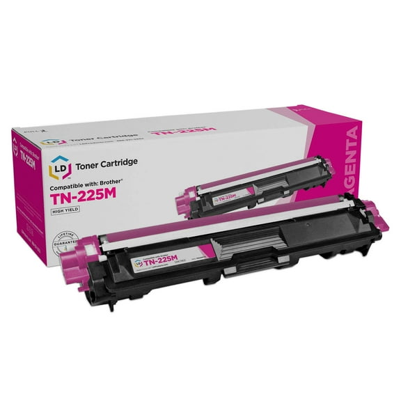 LD Products Compatible Toner Cartridge Replacement for Brother TN225M High Yield (Single Magenta)