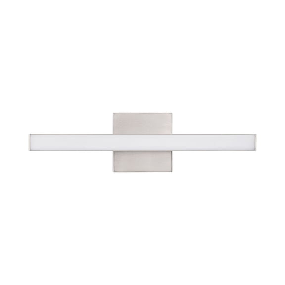 Craftmade - Trim 1 Light 18 in. Brushed Polished Nickel Finish LED Vanity Light with Frost Acrylic Shade