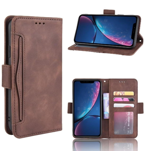 Funda Tipo Billetera GANGXUN para iPhone XR – Tapa Flip con Tarjetero