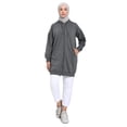 thumbnail image 2 of Zipper Sports Cape Anthracite Coat, 2 of 3