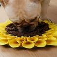 thumbnail image 4 of Dog Snuffle Mat Flower Shape Pet Slow Feeding Pad Pet Treat Interactive Puzzle Dispenser Toys Nosework Blanket for Feeding Medium Large Dogs Breed, Feed Game for Boredom, 4 of 8