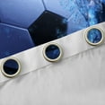 thumbnail image 4 of Manfei Blue Cartoon Football Black Out Curtains, Soccer Sports Lover Curtains Pack of 2 (42x63 Each), Teens Kids Boys Bedroom Curtains, Living Room Curtains Decor, 4 of 6