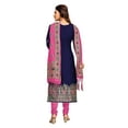 thumbnail image 6 of Trendmalls Women's Wear Silk Fabric Regular Wear Embroidered Straight Kurta Pant Suit set, 6 of 7