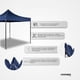 thumbnail image 3 of Toldo Plegable Impermeable Tipo Carpa LOOMBER Padua Azul  3x3, 3 of 4