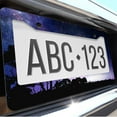 thumbnail image 6 of 1 Pcs Starry Night with Tree Silhouettes License Plate Frame,License Plate Cover for Car Decorative Parts,Aluminum License Plate Bracket Holder Rust-Proof for US Standard Car, 6 of 8