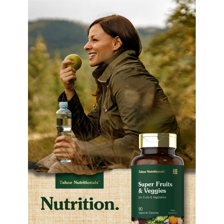 Tahoe Nutritionals Super Fruits and Veggies Capsules 90 Count