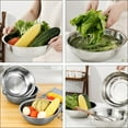 thumbnail image 4 of unbranded 1Ud De En Acero Inoxidable Para Ensaladas Y De Vegetales Plata, 4 of 8