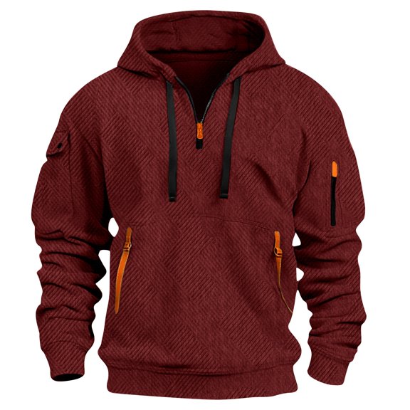 Hoodie Mens Shirts Hooded Drawstring Adjustable Shirt Men's Outdoor Leisure Spring And Winter Plus Fleece Thickened Warm Long-sleeved Hoodie Everyday,Streetwear,Outdoor Sports Clothing Shirts For Men