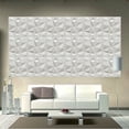 thumbnail image 2 of TABODD White, 3D Geometric Brick Art Design PVC Wallpaper 11.8" x 11.8", 12 Pieces, 2 of 11