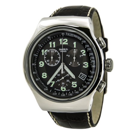 swatch leather strap watches