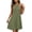 Army Green, variant on Eawtki Women's Halter Neck Sleeveless Midi Dress Loose Fit Casual Summer A Line Dress For Women