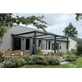 thumbnail image 3 of PURPLE LEAF 11' x 18' Patio Louvered Pergola Outdoor Aluminum Pergola with White Roof Adjustable Hardtop Rainproof Louver for Garden Backyard Deck, 3 of 10