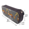 thumbnail image 3 of Lsque I Like Big Digger Printed Big Capacity PU Leather Pencil Case Large Pencil Pouch Stationery Pen Bag Pencil Holder for Teen, 3 of 6