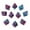 Violet, variant on segolike Multi-sided Polyhedral Dice Wargaming Dice D8 Gems for TRPG Game Grey+Blue