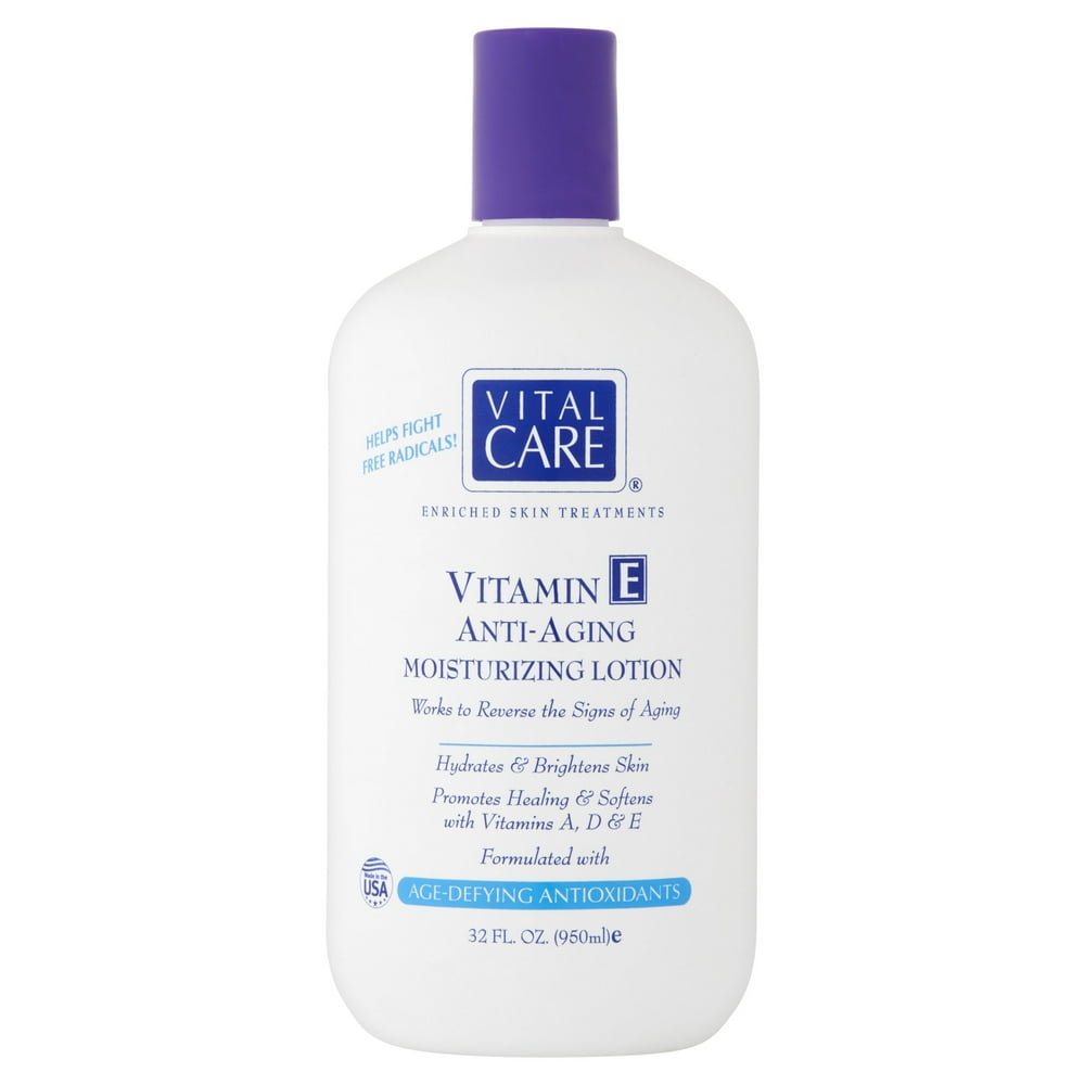 Vital Care Vitamin E Anti-Aging Moisturizing Lotion, 32 fl oz - Walmart