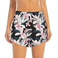 thumbnail image 2 of Cauagu Orchids Flowers Print Women's 2 in 1 Running Shorts Athletic Workout Gym Yoga Shorts Running Shorts for Women-X-Large, 2 of 7