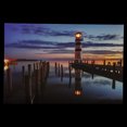 thumbnail image 4 of LED Lighted Coastal Sunset Lighthouse Scene Canvas Wall Art 15.75" x 23.5", 4 of 5