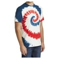 thumbnail image 4 of Yellow Rooster Men's Short Sleeve Tie-Dye Male Cotton T-Shirts USA Rainbow 2XL, 4 of 6