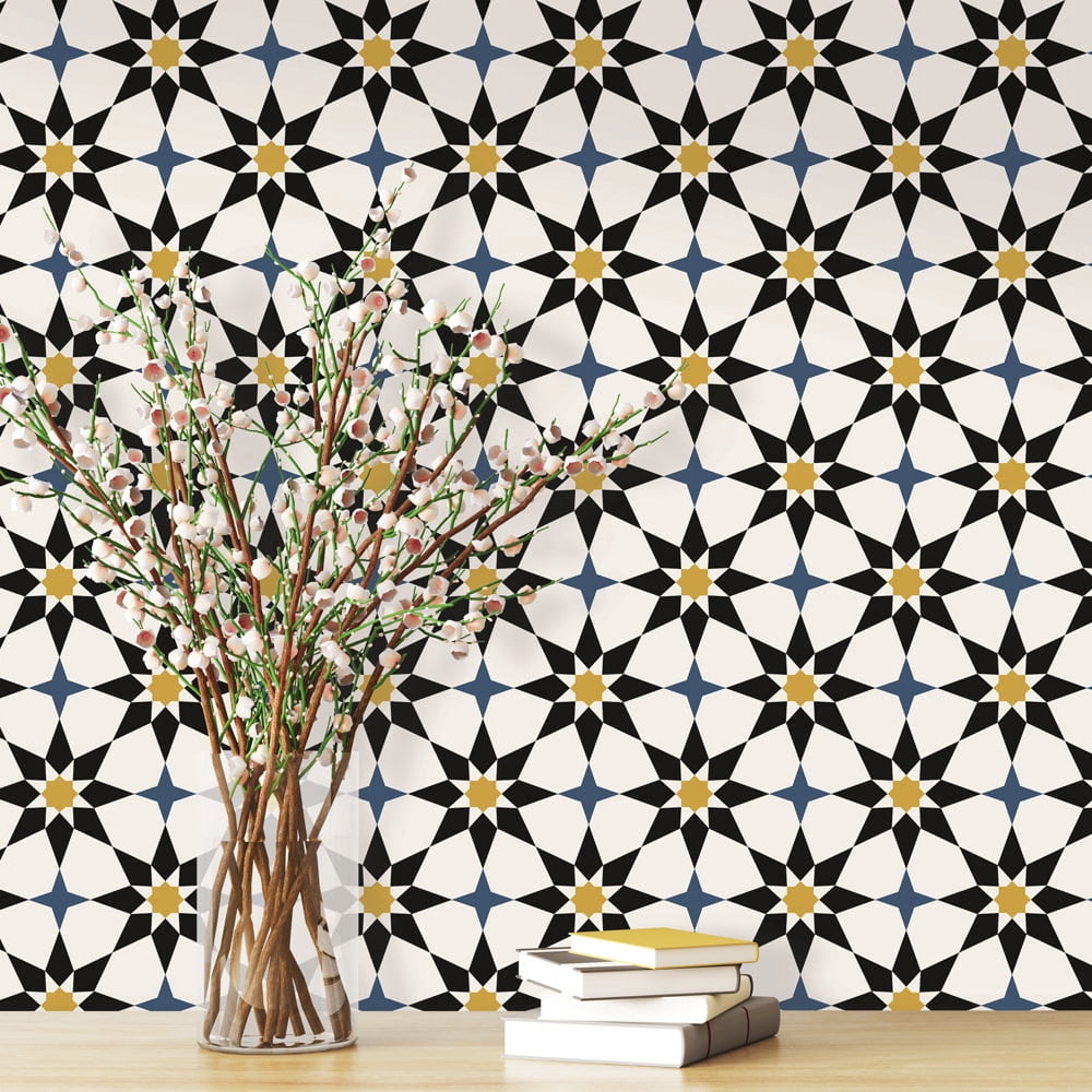 Tempaper Soleil Moroccan Spice Peel and Stick Wallpaper, 20.5" x 16.5'