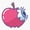 1pcs, variant on Apple Of My Eye Er, Phone Decal Water Bottle Stickers Car Decals, Funny Birthday Gift