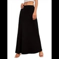 thumbnail image 2 of Faldas Casuales de Media Pierna para Mujer, Elásticas, Ultrasuaves, Holgadas, de Talle Alto y Estilo Formal. Negro L, 2 of 7