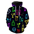 thumbnail image 1 of Sudadera con capucha y cremallera para hombre, estilo urbano, estilo Harajuku, unisex, informal, con estampado 3D, estilo hip hop, 1 of 6