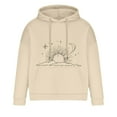 thumbnail image 4 of DeHolifer Sweatshirts for Men Plus Size Sun and Moon Graphic Print Long Sleeve Drawstring Hoodies Sweatshirts Fall Winter Fashion Outfits Beige 2XL, 4 of 5