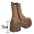thumbnail image 3 of Botín Mujer Berlín Café Tacón 7.5 Cm Cintas Zipper Dama cafe 24.5 MX, 3 of 10