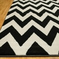 thumbnail image 3 of Allstar Coal Woven Hand Carved Chevron Geometric Area Rug (5' 2" x 7' 2"), 3 of 3