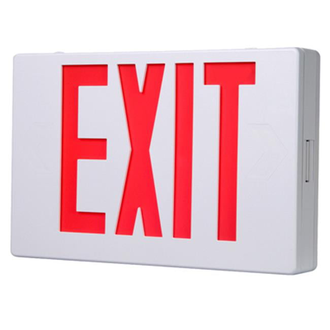 Exit Sign Replacement Cover White with Red Letters APX7R parts double arrow 