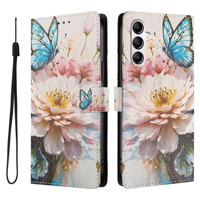 FOXDOCK Funda Tipo Cartera para Samsung Galaxy A14 4G/5G con Soporte y Correa – Diseño de Patrones Lindos