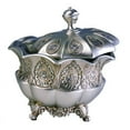 thumbnail image 2 of 8"H Traditional Royal Silver Metalic Decorative Jewelry Box, 2 of 2