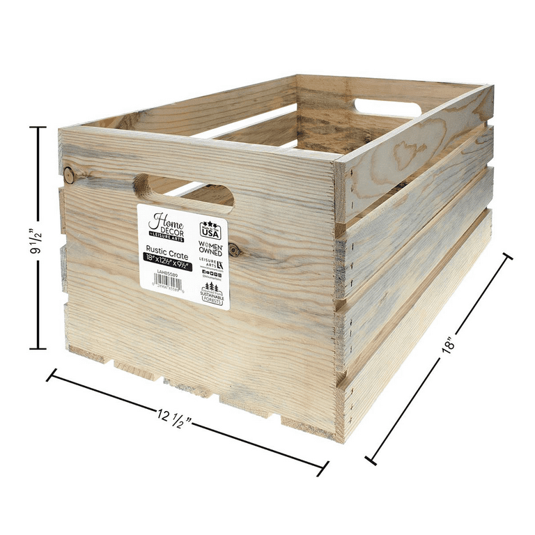 Unfinished wood crates online