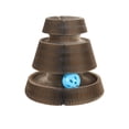 thumbnail image 2 of Fiudx Rascador para Gatos, Juguete Interactivo para Garras, Juego con Pelota y Cascabel, Estructura de Escalada Plegable, Protección para Muebles, Solución de Enriquecimiento para Gatos, Papel Corrug, 2 of 6
