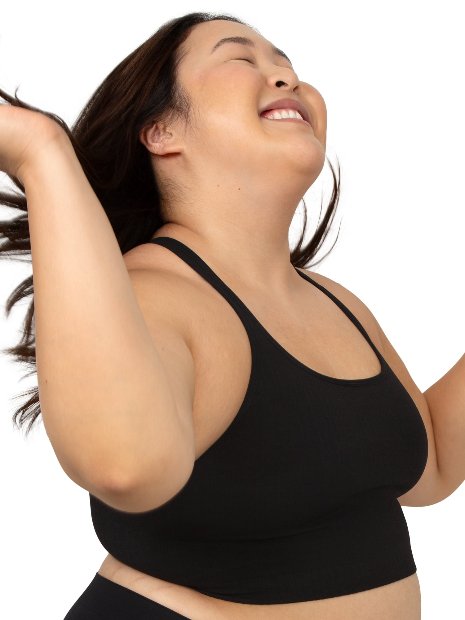 Fresh by Fruit of the Loom Juniors So Sporty Seamless Racerback Crop Top, Style FR137W, Sizes XS to 3XL