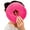 Pink, variant on Numjaw Ear Piercing Pillow, 9" O-Shaped Pillow with Ear Holes, Doughnut Pillow for Ear Piercing, Side Sleepers, Relieve Ear Pain, Ear Inflammation (Grey)