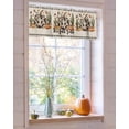 thumbnail image 4 of Valances for Windows It's Fall Yall Watercolor Pumpkin Rod Pocket Cafe Window Treatments Valance Curtains for Kitchen Bathroom Laundry Basement Windows 56"x16", 4 of 6