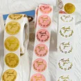 thumbnail image 2 of Autocollants Adhésifs Ronds 25mm Kraft pour Décorations de Fête de Mariage Pâtisserie, 2 of 7